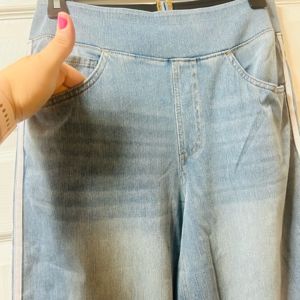 HALARA Blue Wide Leg Jeans Medium Petite - Picture 9 of 13